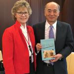 "With Japanese Ambassador Kenichiro Sasae in his office, Washington, D.C., April 2016"